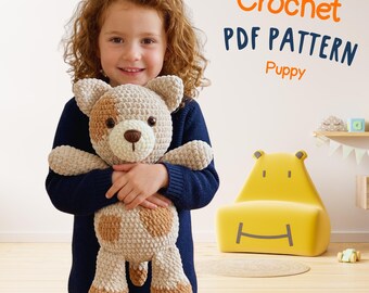 Puppy Crochet Pattern | Easy Plush Toy Amigurumi PDF Pattern