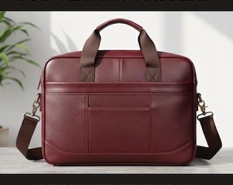 Apex Briefcase Sewing Pattern | Leather Laptop Office Bag DIY (PDF Download)