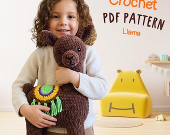 Crochet Llama Pattern – Easy Amigurumi Plush Toy PDF Instructions
