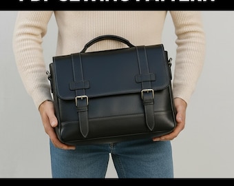 Crossbody Satchel Bag Sewing Pattern | Modern Flap Bag DIY (Beginner Friendly)