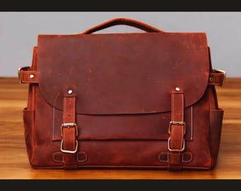 Crossbody Messenger Bag Sewing Pattern | Leather Buckle DIY (PDF Pattern)