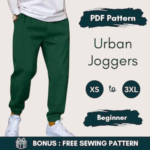 Naaipatroon joggingbroek heren – Naaipatroon joggingbroek voor heren