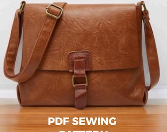 Ranger Leather Messenger Bag Sewing Pattern | Classic Satchel DIY (PDF Download)