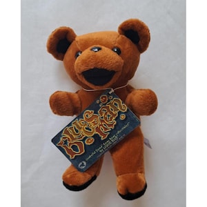 Bluesman Bear Grateful Dead Bean Beanie Limited Plush Doll Collectible No Vest