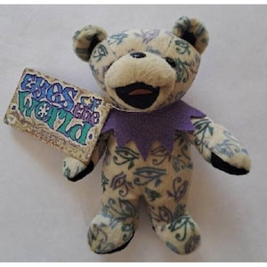 Eyes of the World Bear Grateful Dead Beanie Plush Doll Concert Music Hippie NWT