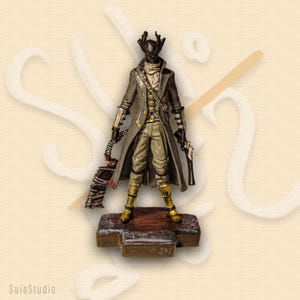 Bloodborne Hunter Action Figure: Game Statue, Gamer Gift