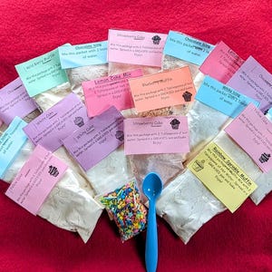 20 Toy Oven Baking Mix Refills: Cakes, Muffins, Frostings, Sprinkles