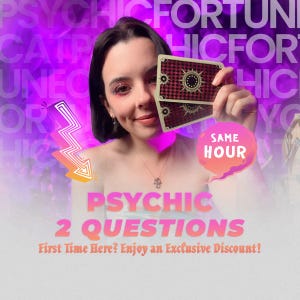 Same Hour Psychic Reading: 2 Questions - Love, Career, General (Digital Delivery via Etsy Messages)
