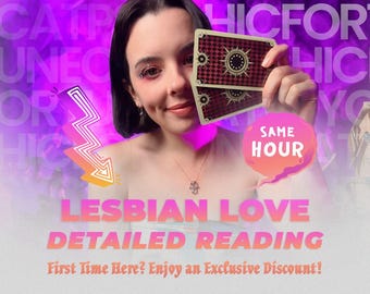 Detailed Lesbian Love Reading Same Hour - Within 10 Minutes • Lesbian Love Psychic Detailed Reading • Lesbian Love Tarot Reading