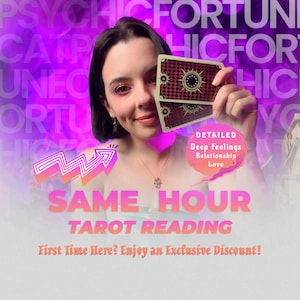 Detailed Tarot Reading Same Hour • Deep Feeling • Clear & Accurate Love Insight • Future Insights • Deep Life Answers • Welcome Reading