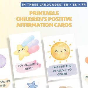 Afirmaciones Positivas para Niños y Niñas | Cartas de Motivación Infantil | Frases de Autoestima y Confianza | Descargable e Imprimible