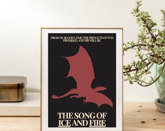 The Song of Ice and Fire Print (Game of Thrones/House of the Dragon) - DIGITAL DOWNLOAD