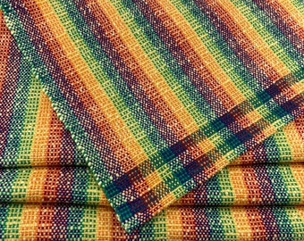 Handwoven Placemats - Rainbow Crayons - sold individually