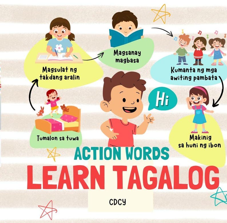 Bilingual English Tagalog Book for Filipino Children - Etsy