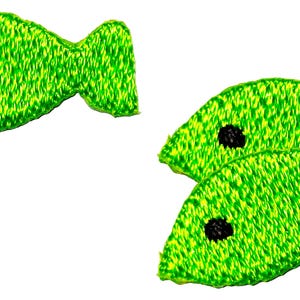 Truly Small Green Baby Fish Patches for Costume Repair and Decoration Sign Badge Fish Ocean Cartoon Patch Iron On Applique Patch (3 pieces)