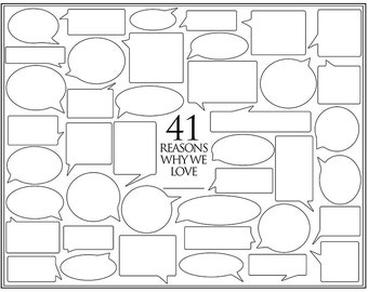 personalized birthday present 40 reasons we love you etsy