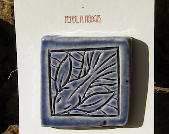 Decorative Ceramic Tile - Small Blue Fish