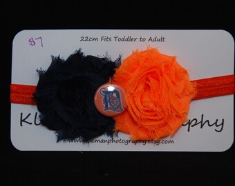 Toddler to Adult Detroit Tigers Headband #3-READY TO SHIP