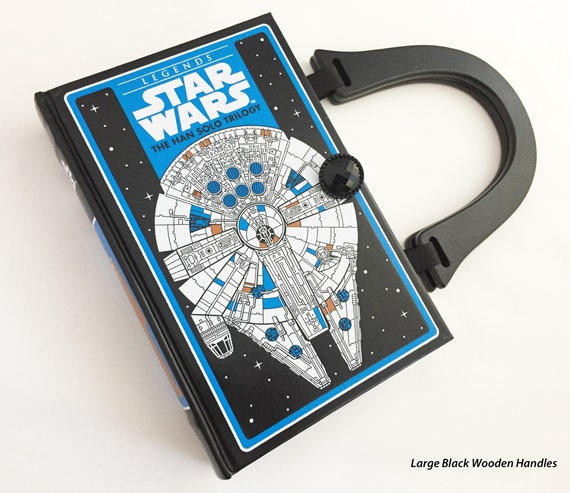 Star Wars Han Solo Book Purse Millennium Falcon Book Clutch Star Wars Collector Gift Nerdy Girl Gift Chewbacca Costume Accessory - 