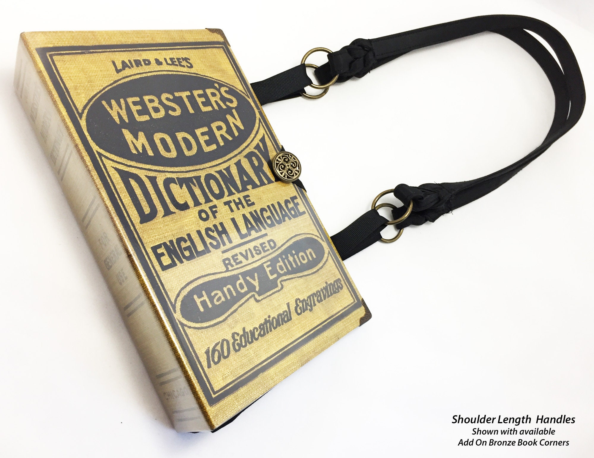 Websters Dictionary Book Purse Dictionary Book Cover Handbag Etsy