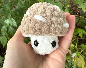 Crochet Mushroom Pop Fidget Toy Handmade Plushie