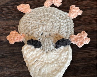 Crochet Opossum Coaster Individual Sets Cotton Machine Washable Eco-friendly Home Decor Quirky