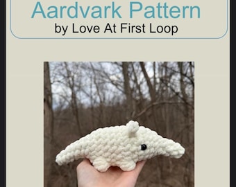 Artie the Aardvark-haakpatroon No Sew Market Friendly Plushie Miereneter