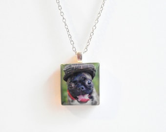 Dog Loss Gift for Dog Mom Photo Pet Memorial Necklace, Jewelry For Dog Mom Necklaces, Pet Parent Gift for Dog Mom and Dog Dads