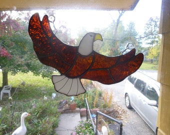 Stained glass Flying Eagle