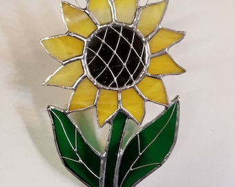 stained glass sunflower