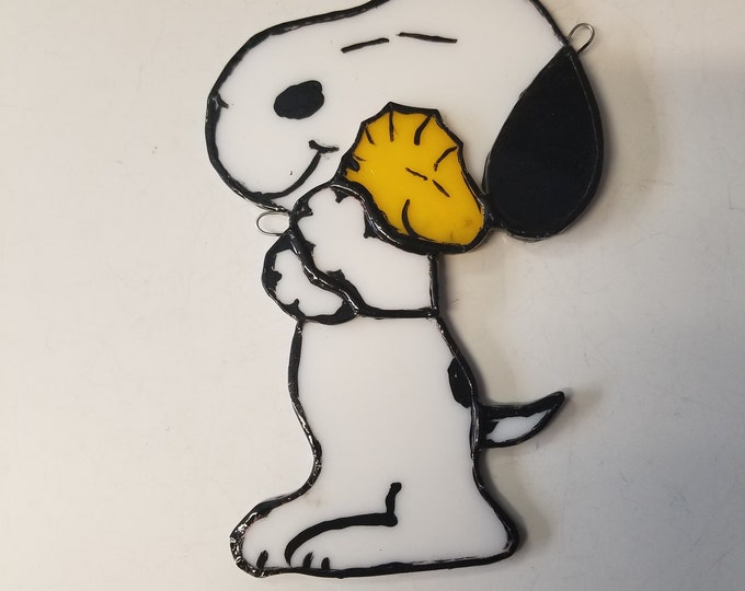 Stained Glass Snoopy/woodstock/best Friends Etsy