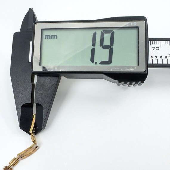 Vintage 9ct Rose Gold Rectangular Link Bracelet 7… - image 12