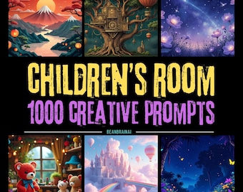 Children's Room Art Prompts | 1000+ AI Design Ideas (Digital Download)