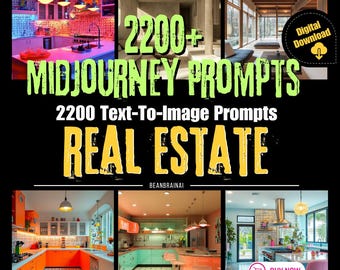 2200 MidJourney Prompts for Interior Design: AI Art Inspiration (Digital Download)