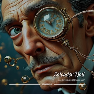 Salvador Dali Digital Wall Art Collection l 600 DPI 6 Masterpieces | Instant Download