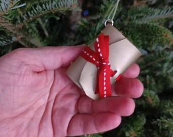 Tiny Books - Ornament or necklace sized, handmade in Ohio