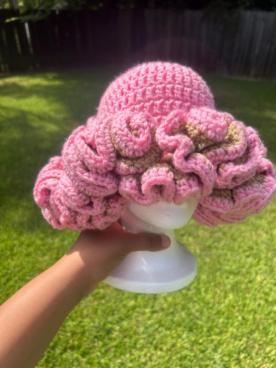 Hat With Large Ruffles - Etsy