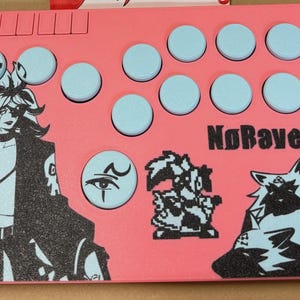 Custom hendelloze controller, flatbox – gepersonaliseerd artwork, hot-swappable choc-switches