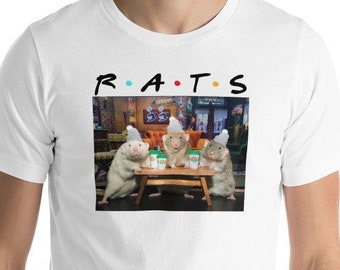 RATS Drinking Coffee - Short-Sleeve Unisex T-Shirt