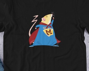 Super Marty - Superman Rat Shirt - FRONT AND BACK