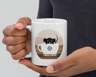 I Need Coffee RAT MUG