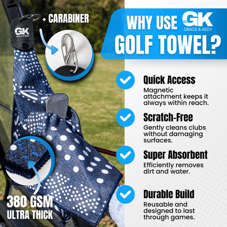 GRACEKEDY Golf Club Towel - Thumbnail 5