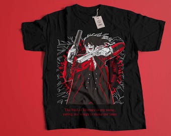 Ultimate Vampire Shirt, Vampire Hoodie, Anime Hellsing Shirt, Alucard Hellsing Hoodie, Hellsing shirt, Pentagram Hoodie, Hellsing Tee 02
