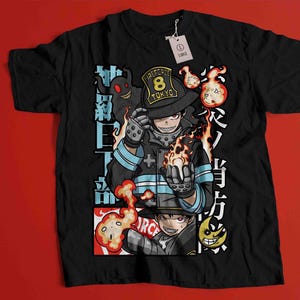 Shinra Anime Unisex T-shirt, Fire Force Anime Manga Shirt, Anime Shirt, Anime Lover Shirt, Graphic Anime Tee, Manga Shirt, Japanese Shirt