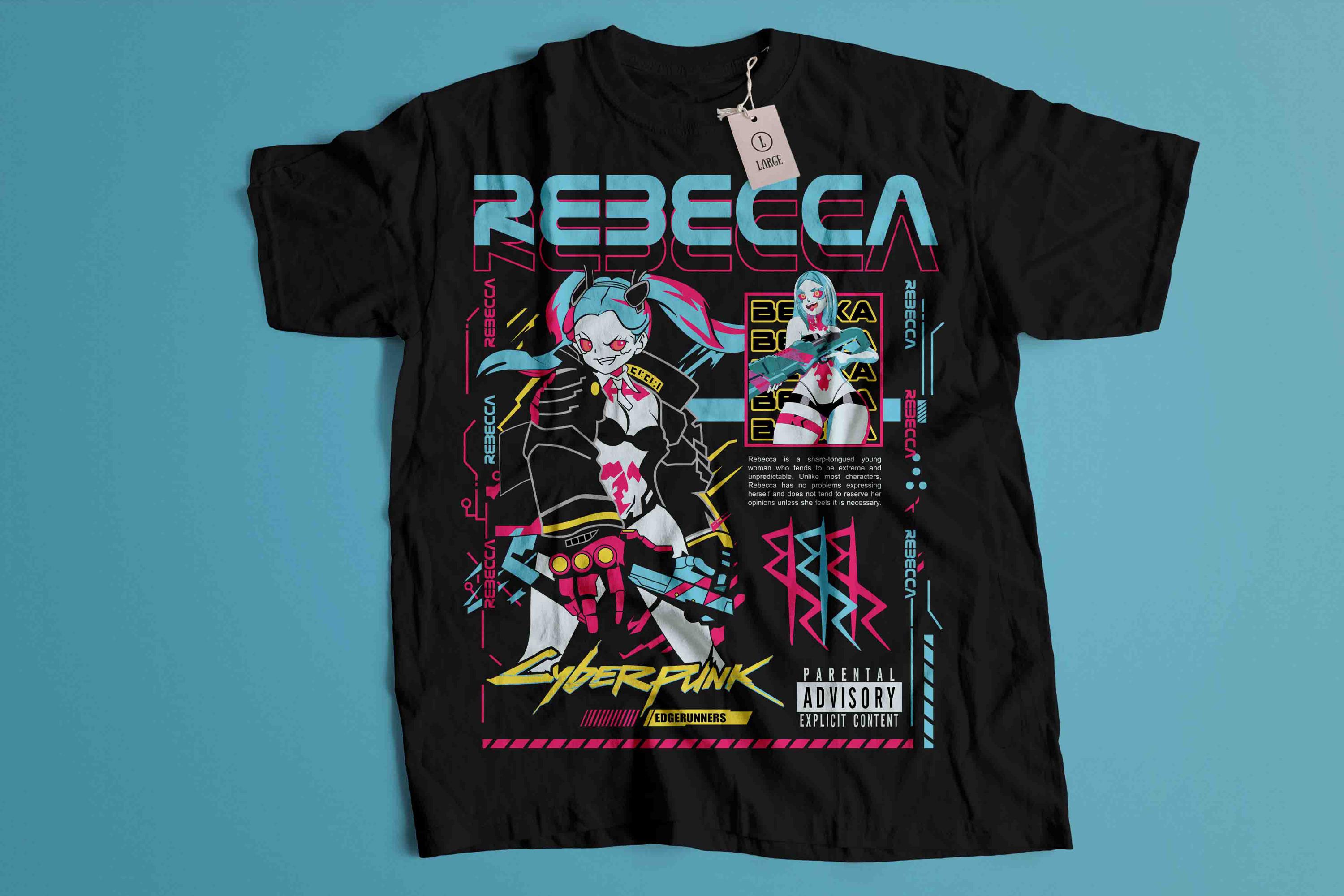 Tshirt Femme Cyberpunk 2077 - Fan Art de la série Edgerunners