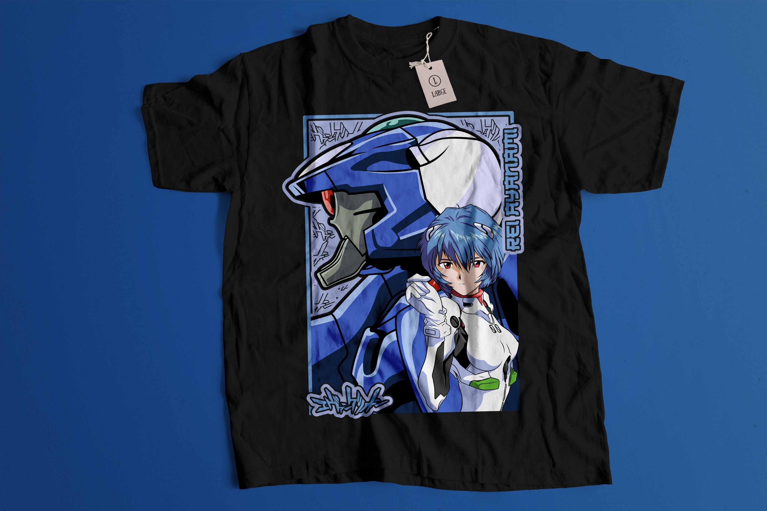 Rei Ayanami T Shirt - Etsy Rei Ayanami T Shirt - Etsy