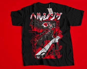 Ultimate Vampire Shirt, Vampire Hoodie, Anime Hellsing Shirt, Alucard Hellsing Hoodie, Hellsing shirt, Pentagram Hoodie, Hellsing Tee 03
