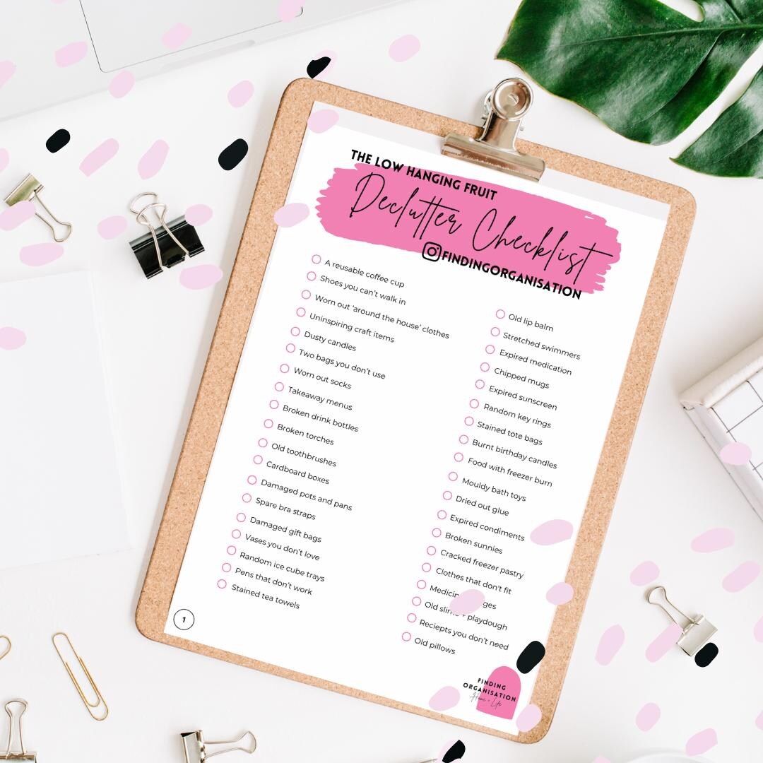 Low Hanging Fruit Declutter Checklist | What to Throw Out First ...