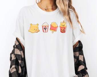 Sudadera con estampado de snacks de Disney, camiseta inspirada en Mamá Osa, camiseta con estampado de comida de los parques Disney, camiseta con estampado de Mickey y helado Boba, camiseta para vacaciones en Disney