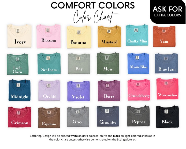 a group of different colors of shirts